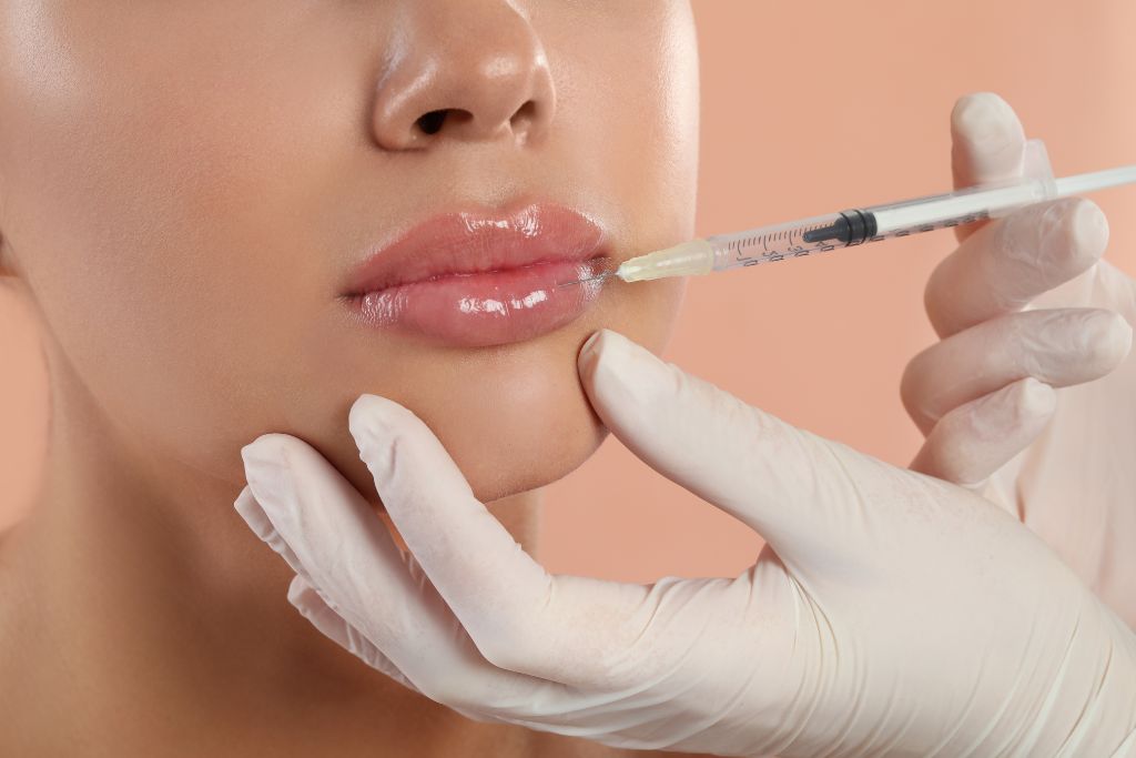 Woman receiving Nuceiva cosmetic injectables